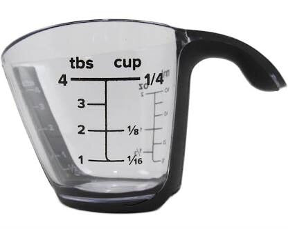 1/4 Cup Measuring CupPerfect for diluting Rennet and Calcium