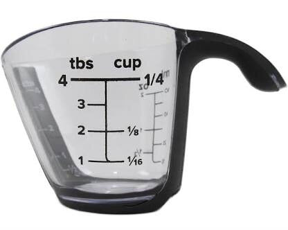 1/4 Cup Measuring Cup...Perfect for diluting Rennet and Calcium Chloride