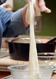Paula Butler making Mozzarella